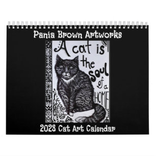 Calendário Trabalhos de arte Pania Brown Calendar 2023