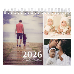 Calendário Tradições Modernas de Família Foto 2026