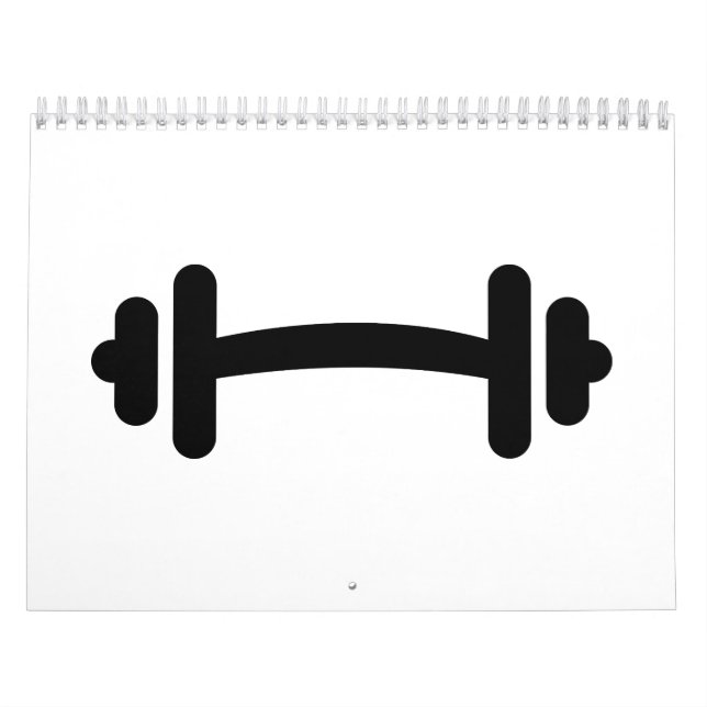 Calendário Treinamento do dumbbell do Barbell (Capa)
