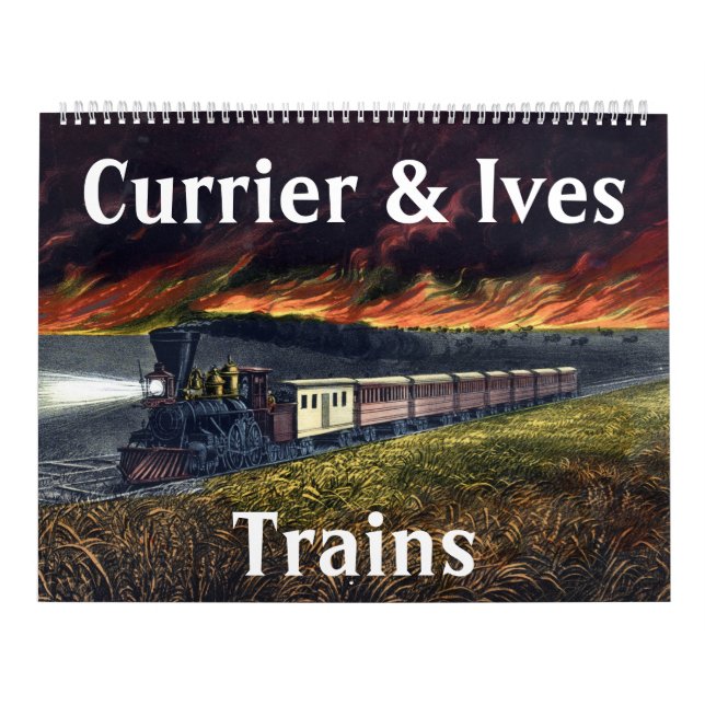 Calendário Trens de Currier & Ives (Capa)