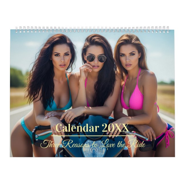 Calendário Três razões para amar a corrida - Meninas Bikini (Capa)