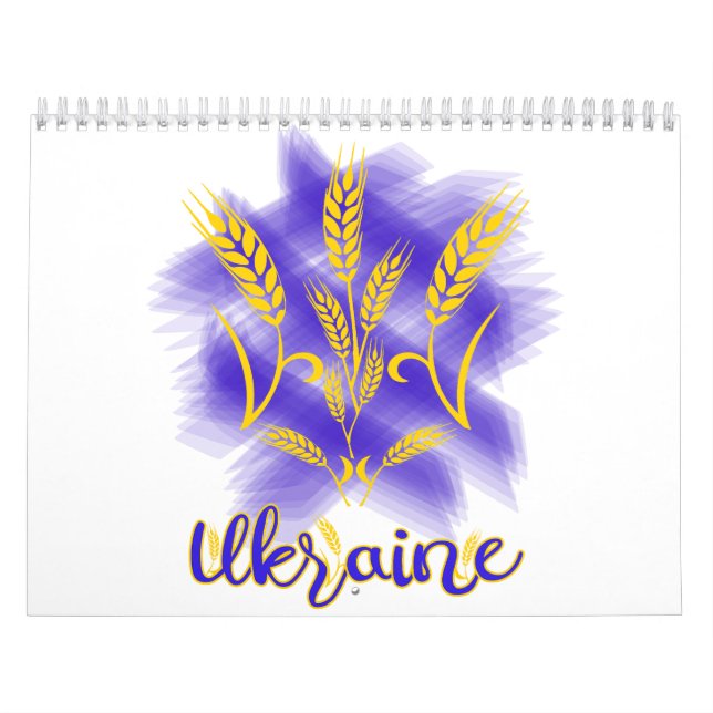 Calendário Tridente ucraniano feito de orelha de trigo (Capa)