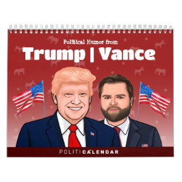 Calendário TRUMP VANCE Humor Político