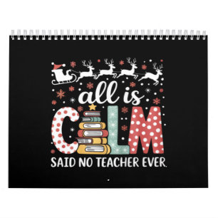 Calendário Tudo Calmo Disse Nenhum Professor Árvore de Natal