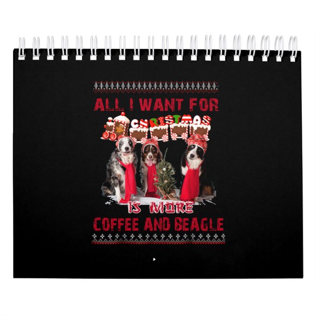 Calendário Tudo O Que Quero É Beagle E Café Em Evento De Nata (Capa)