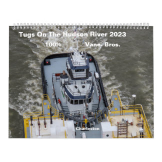 Calendário Tugs No Rio Hudson, 100% Vane Bros. 2023