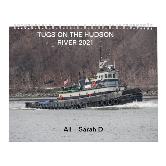 Calendário Tugs No Rio Hudson 2021... Toda Sarah D. (Capa)