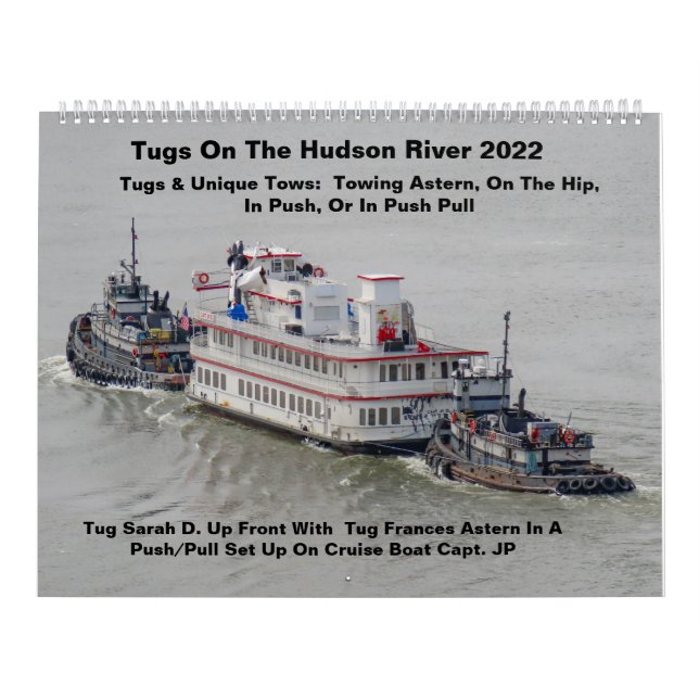 Calendário Tugs No Rio Hudson Com Cidades Únicas 2022 (Capa)