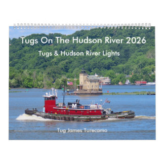 Calendário Tugs On The Hudson River 2026 Calendar
