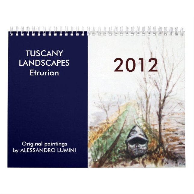 Calendário TUSCANY LANDSCAPES Etrurian 2012 (Capa)