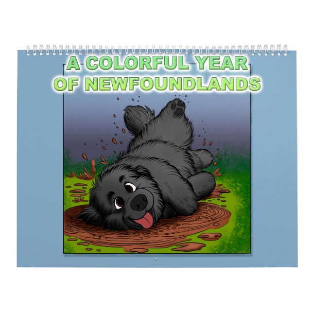 Calendário Um ano colorido de Terra Nova (Capa)