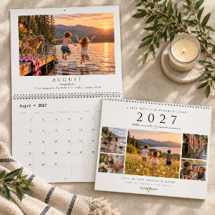 Calendário Um Ano Com as Fotos e Memórias dos Nossos Netos