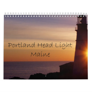 Calendário Um ano com luz principal de Portland