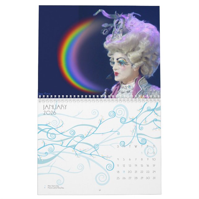 Calendário Um ano de absurdo! (Jan 2026)