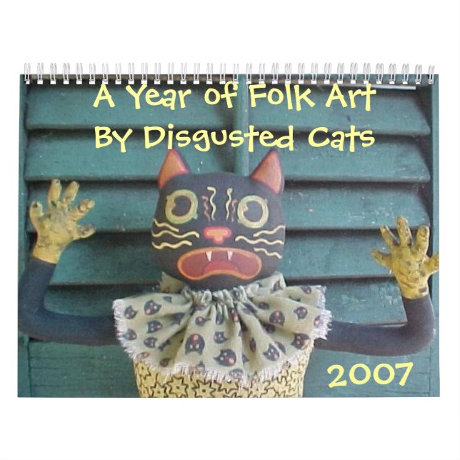 Calendário Um ano de arte popular por gatos Disgusted (Capa)