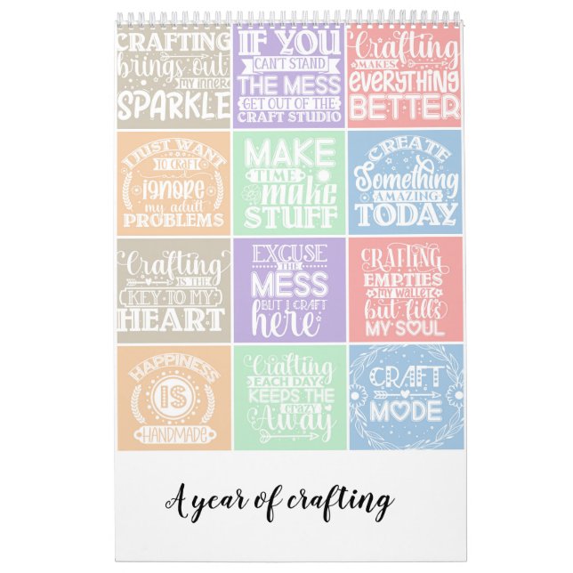 Calendário Um ano de artesanato (Capa)