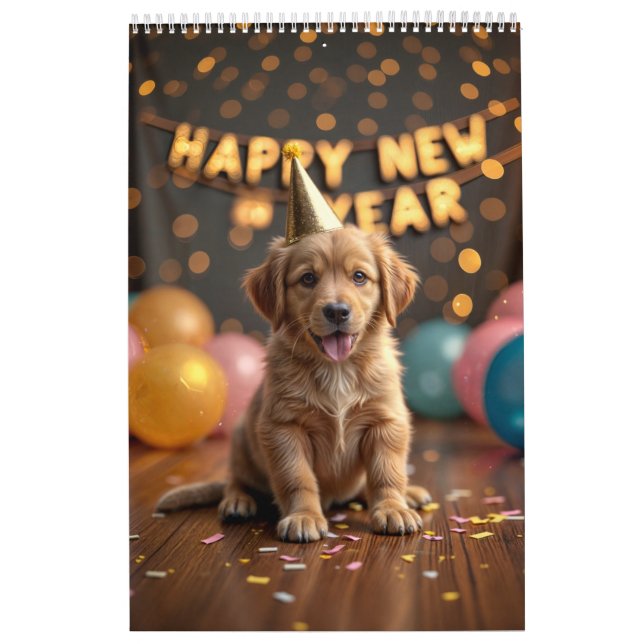 Calendário Um Ano de Cachorros Adoráveis (Capa)