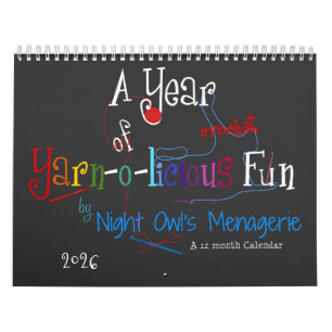 Calendário Um Ano de Diversão Crochet Yarn-o-liciosa