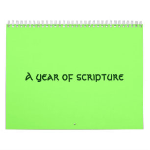 Calendário Um ano de escritura