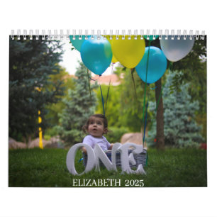 CALENDÁRIO UM ANO DE IDADE "SEU NOME DE BEBÊ" 12 MESES