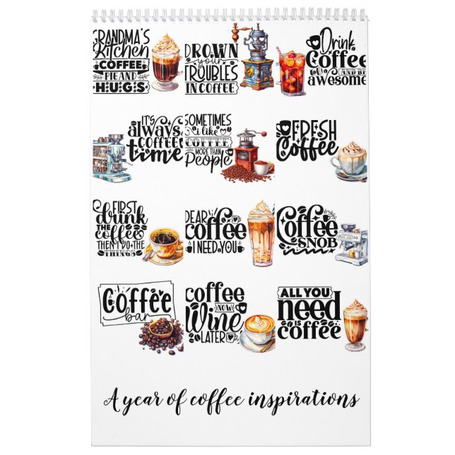 Calendário Um ano de inspiração de café (Capa)