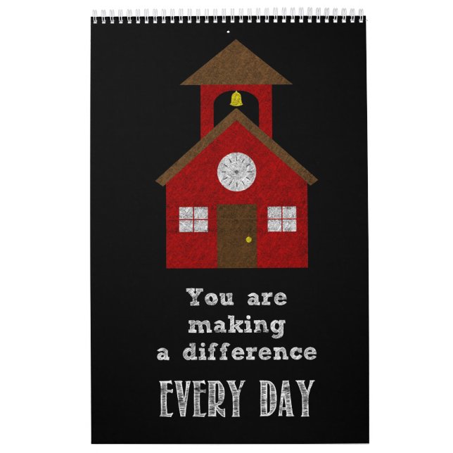 Calendário Um ano de inspiração dos professores (Capa)