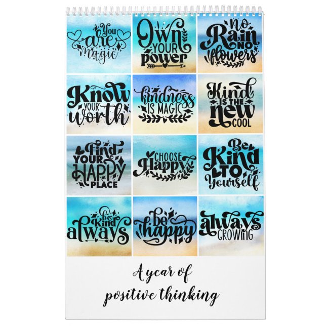 Calendário Um ano de pensamento positivo (Capa)