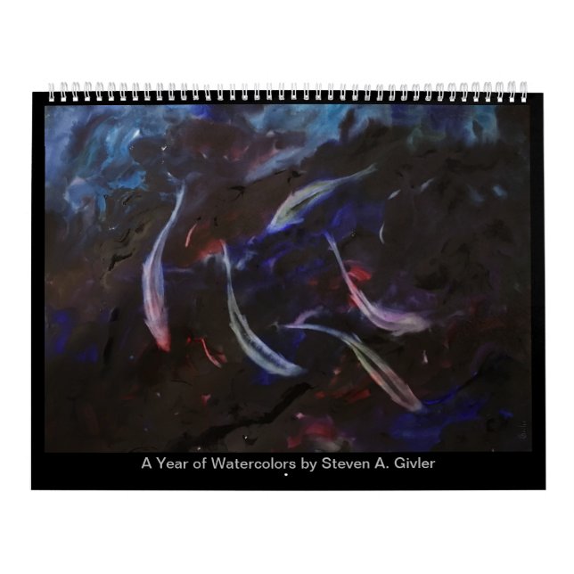 Calendário Um ano de pinturas aquáticas de Steven A. Donler (Capa)