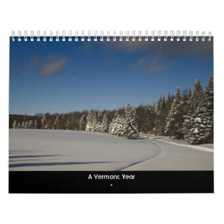 Calendário Um ano de Vermont