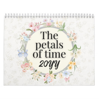 Calendário Um Ano em Flor : Presente Floral Estético