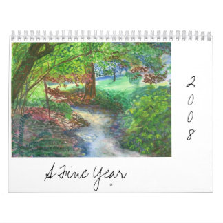 Calendário Um ano fino