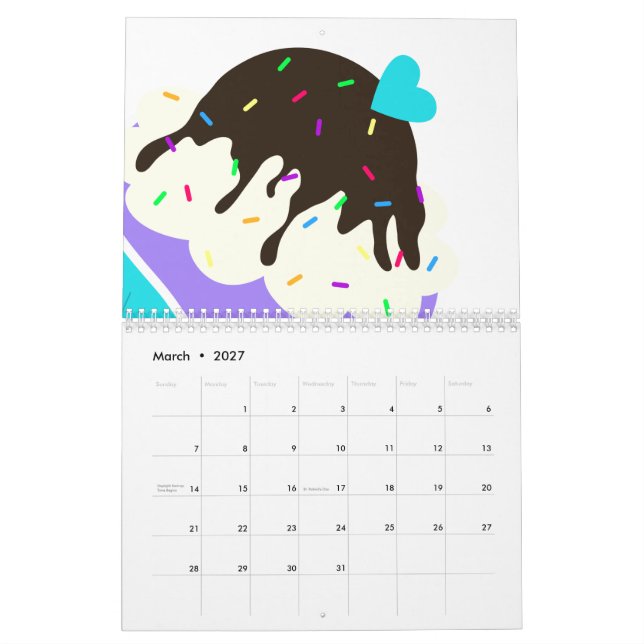 Calendário Um Cheio de doçura (Mar 2027)