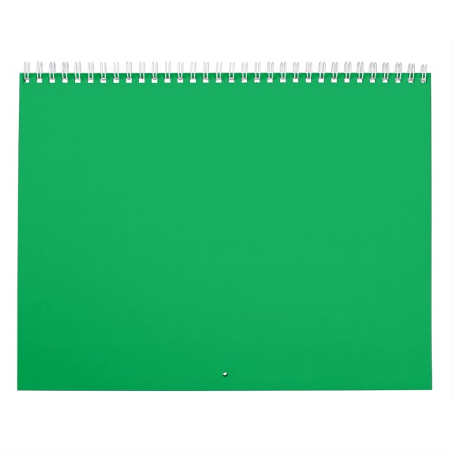 Calendário um fundo verde com (Capa)