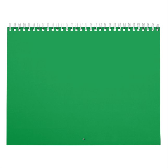 Calendário Um pano de fundo verde esvaziado com um prato bran (Capa)