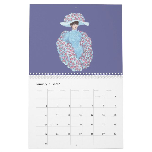 Calendário Um pouco disto e um pouco disso (Jan 2027)