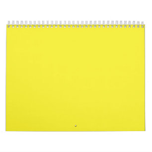 Calendário Um quadrado amarelo vibrante fechado por um branco