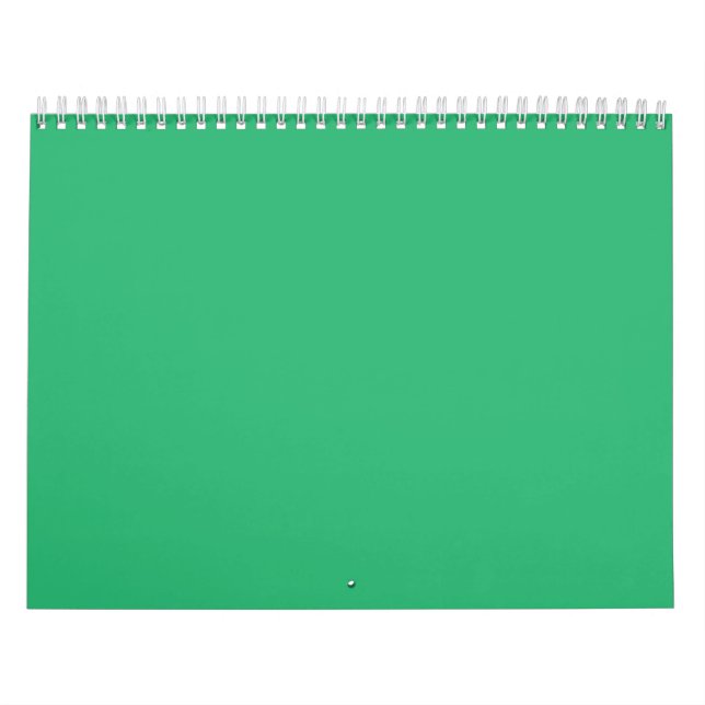 Calendário Um quadrado verde sólido posicionado sobre um fund (Capa)