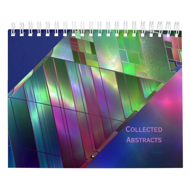 Calendário Um sortimento da arte Abstrato digital (Capa)