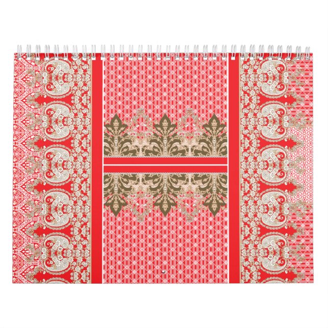 Calendário Um vestido de noiva índio maravilhoso adorado com  (Capa)