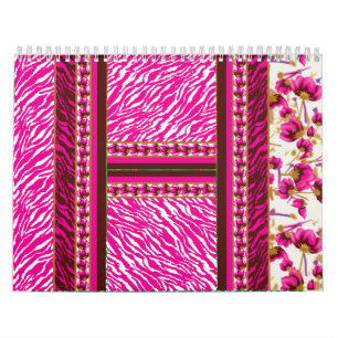 Calendário um wallpaper rosa e branco com cruz