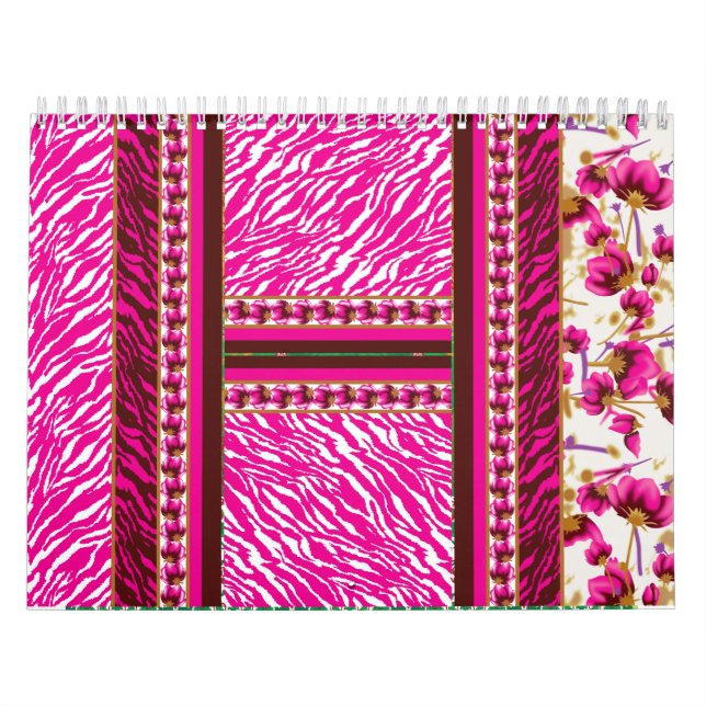 Calendário um wallpaper rosa e branco com cruz (Capa)