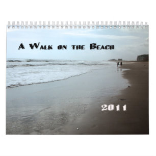 Calendário Uma caminhada na praia
