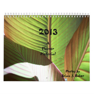 Calendário Uma flor pictórico