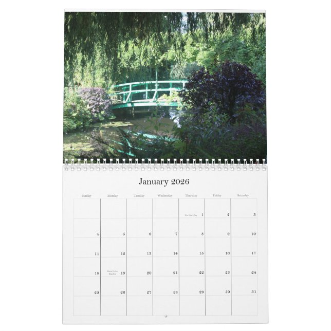 Calendário Uma manhã no jardim de Monet (Jan 2026)