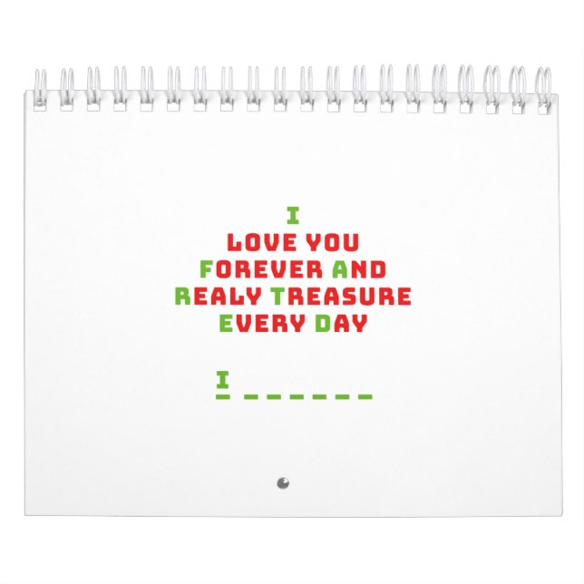 Calendário Uma mensagem oculta engraçada (Capa)