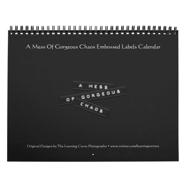 Calendário Uma Mina De Rótulos De Caos Incorporados (Capa)