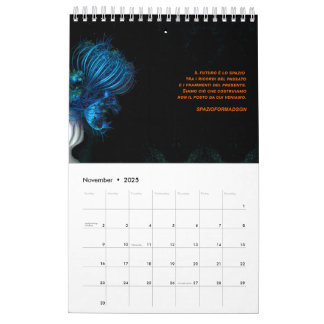 Calendário Uma súbita mudança no jardim italiano