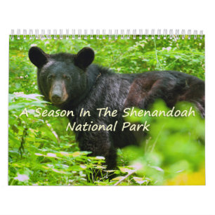 Calendário Uma Temporada No Parque Nacional Shenandoah