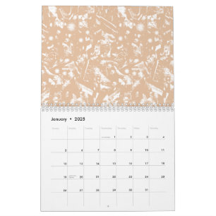 Calendário Uma visão de perto de uma parede texturizada com p