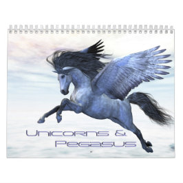 Calendário Unicórnios e Pegasus